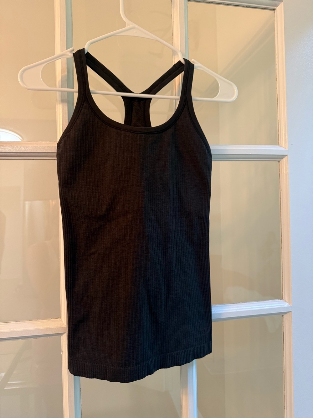 lululemon athletica Black Ribbed Racerback Tank